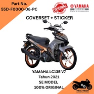 Yamaha LC135 V7 special edition mat gray metallic MNM3 coverset with sticker set 55D-F0000-08-PC