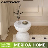 MER Bedside Table Nordic Designer's Homestay Small Round Bedside Creative Tea Tab Wabi Sabi Phoenix 