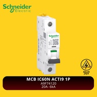 Schneider MCB IC60N ACTI9 1P 20A 6kA | A9F74120