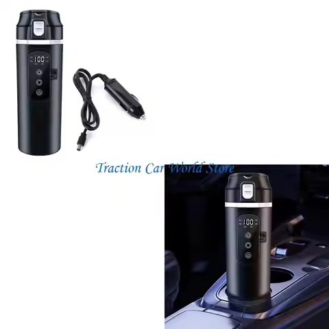 L9BC 12V/24V 500ml Car Heating Cup Electric Kettle Stainless Steel Warmer Bottle