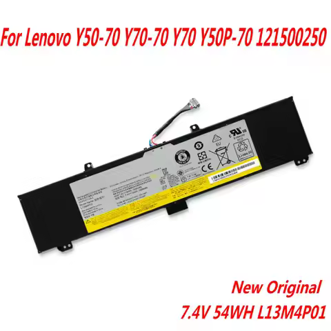 NEW 7.4V 54WH L13M4P02 L13N4P01 Laptop Battery For Lenovo Y50 Series Y50-70 Y70-70 Y70 Y50P-70 12150