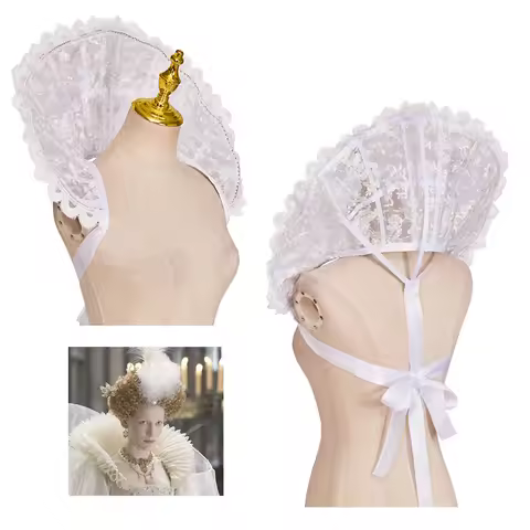 Queen Elizabeth Stand Collar Elizabeth I Costume Collar Plastic Boning Tudor Queen Collar Accessorie