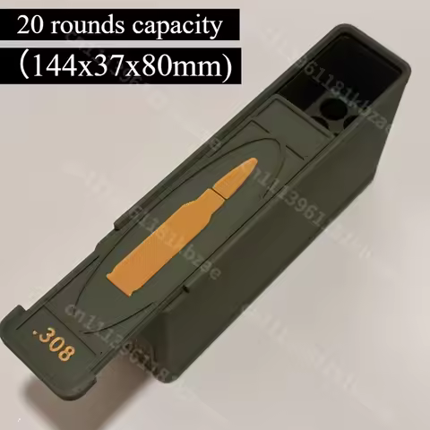 3D Printed 308WIN Bullet Storage Box Military Fans Collection Gift, Just An Empty Box