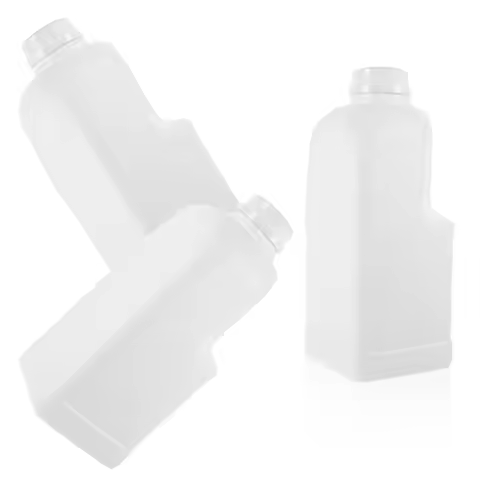 3 Pcs 2l Food Plastic Bucket Oil Jug Milk Carton Water Bottle Coffee Storage with Caps Containers Er
