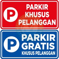 FREE PARKING VINYL STICKERS FOR CUSTOMER ONLY (SOLD INDIVIDUALLY) WALL STICKER