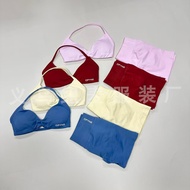 DFYNE Seamless Yoga Suit Skinny Yoga Bra Yoga Pants Suit Outdoor Running Fitness Sports