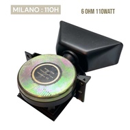 ยูนิตฮอร์น Milano 110H 6Ω 110W ใหม่เก่าเก็บ พร้อมปากฮอร์นและฐานยึด ใช้ได้กับรถแห่ รถหาเสียง รถกู้ภัย