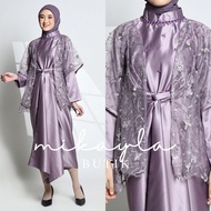 ADA JUMBO LD 120 - NAIRA MAXI DRESS 2 IN 1 GAMIS SATIN WRAPPED FREE OUTER LATEST MODEL ADULT MUSLIM 