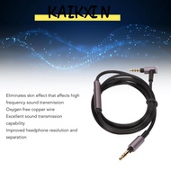 KAIKXIN Earbuds Upgrade Wire, 3.5mm To 3.5mm 1.5m/4.9ft Earphone Replacement Cable, with Mic and Vol