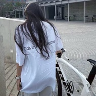 100% Original Calvin & Klein Jeans Embroidered CK T-shirt Couple Style Baju-T lelaki classic large p