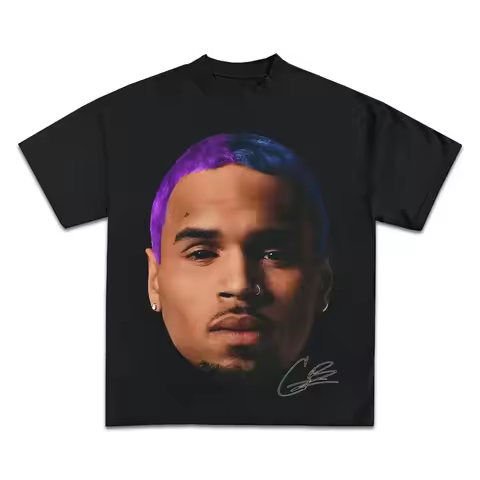CHRIS BROWN T-SHIRT Rare Rap Tee Album Tour Rich Merch Hip Hop Graphic Tyga Lil Wayne Trey Songz Ush