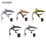 [JISADER] Shark Guitar Capo Spring Capo with Velvet Pouch, Zinc Alloy Tone Clip, Cute Shaped Capo fo