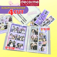 Buka collect book Transparent Photostrip Album 6inch holds 4cut photos, 10*15cm PP material to store