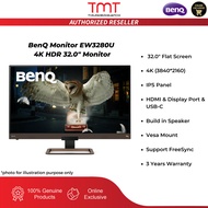 BenQ Monitor EW3280U 4K HDR 32.0" Monitor | 5ms | 4K (3840*2160) | IPS Panel | HDR 400 | HDMI&DP&USB