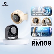 JINCASE MoodFan Smart LED Display Portable Fan | 3000mAH | Four-Speed Wind Modes