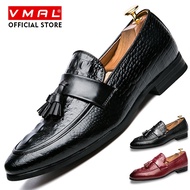 VMAL Men Formal Shoes Casual Leather Shoes Tassel Dress Oxfords Office Wedding Plus Size 38-47