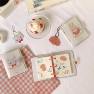 SHINSDAY Mini Binder 3 Rings Notebook Aesthetic