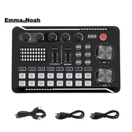 F998 Sound Card Microphone Sound Audio Interface Mixer Sound Card Mixing Console Amplifier for Phone