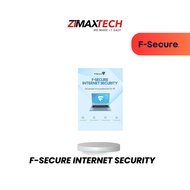 F-Secure Internet Security 1 Year | 1 Device | Fast Activation