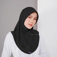 Hijab Bergo Sport Sporty Jersey Wanita Kerudung Olahraga Jersey Instan Volly Badminton Basket Futsal