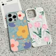 For iphone case Bunga berwarna-warni Shockproof phone case Sarung telefon 11 13 15 16 17 14 Plus Pro