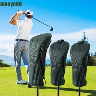 MAOYE Golf Wood Cover, PU Leather Waterproof Golf Headcover, Protective Cover Dustfroof Hybrid 2 Col