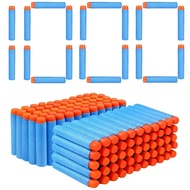 1000-50pcs Sky Blue Solid Round Head Bullets 7.2cm for Nerf Series Blasters Refill Darts Kids Toy Gu