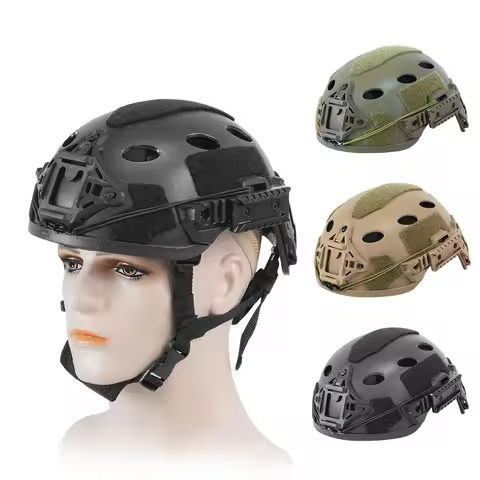 BOOIU Tactical PJ Helmet High Cut Iraqi 50-53CM Children's Helmet With Wendy Rail Outdoor Sports Hun