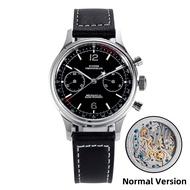 Sugess 1963 Pilot Watch Men Mechanical Chronograph Panda Wristwatch Air Force Sapphire Waterproof fo