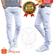 MEN'S JEANS MEN'S WHITE JEANS PENCIL JEANS/ SKINNY JEANS MEN