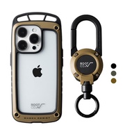 日本 ROOT CO.｜iPhone 14 Pro 透明背板上掛勾防摔手機殼 + 360度旋轉登山扣 - 共三色