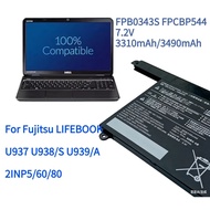 For Fujitsu LIFEBOOK U937 U938/S U939/A 2INP5/60/80 FPB0343S FPCBP544 7.2V 3310mAh/3490mAh 25Wh Lapt