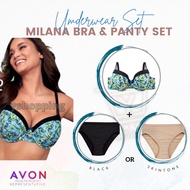 AVON Milana Full Cup Underwire Bra and Panty Set Sizes 34A-38B