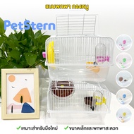 PetStern🐹กรงหนูแฮมเตอร์ วิลล่า 1 ชั้น แบบพกพา กรงหนู แฮมเตอร์ทุกสายพันธ์ พร้อมอุปกรณ์ Hamster Cage