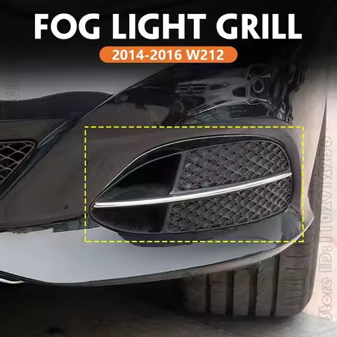 for 2014-2016 W212 Mercedes Benz E250 E350 E400 E550 Fog Light Grill Grille Cover 2128851922 2128852