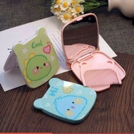 Combo 1 - 5 mini pocket makeup mirrors with cute comb _LMA _GD888