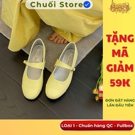 (GOOD QC STANDARD VERSION) TYPE 1 women's doll shoes with round toe, red and yellow wedge sole, luxu