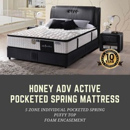 [Bulky][Furniture Ambassador] Honey Adv Active 10 Inch Individual Pocketed Spring Mattress