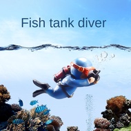 Fish Tank Aquarium Decoration Aquarium Sim Diver 1 Piece Floating Scuba Diver Aqua Toy aquarium accessori aquarium accessories
