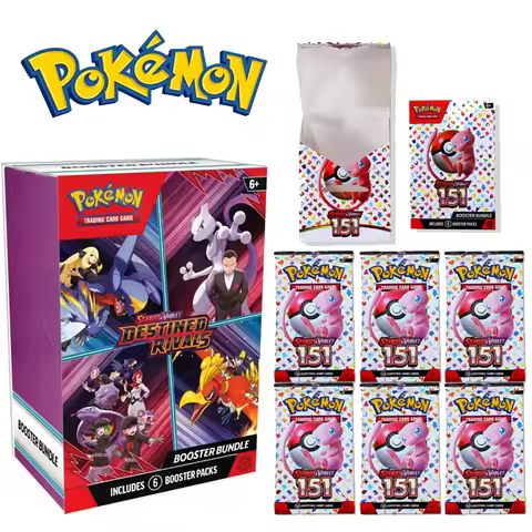 Pokémon Card v10 Booster bundle Destined Rivals Prismatic Evolutions Scarlet Violet 151 English ME01