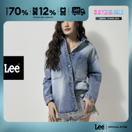 LEE เสื้อเชิ้ตแขนยาวผู้หญิง คอลเลคชั่น Lee Pink ทรง Oversize รุ่น LE F324WSHLN43