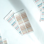 Pastel & Chofee 7 Days a Week Sticker Sheet | Days Sticker Journaling & Labels | Sticker Hari Buku S