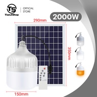 TianJi ตะเกียงแคมป์ปิ้ง 800W 500W 300W 200W 100W ไฟตุ้มโซล่าเซล หลอดไฟโซล่าเซล หลอดไฟแบบพกพา หลอดไ