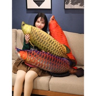 Golden Arowana Doll Plush Toy Simulation Fish Doll Children Sleeping Pillow Ragdoll New Year Gift Bo