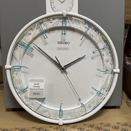Seiko Clock QXA811W Decorator Quiet Sweep Silent Movement White Wall Clock QXA811