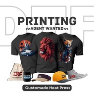 DTF Printing DTF Film Printing Iron On Heat Transfer Film DTF Cetak Baju Custom T-Shirt DTF Sticker