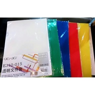 A4 L-Shaped Folder L Folder/Folder/File Folder Transparent/Color E310