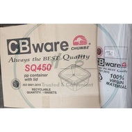 [READY STOCK] SQ 450 Square Disposable Plastic Food Container [ 50sets± ] SQ450