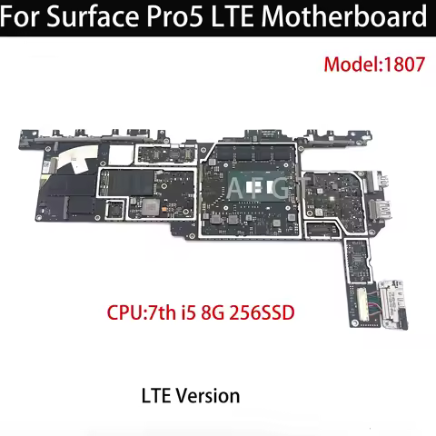 Original Logic Board For Microsoft Surface Pro5 1807 Tablet Computer Motherboard 7th CPU i5 8G 256SS