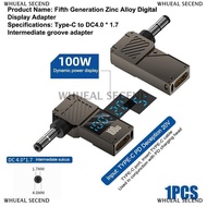 WHUEAL PD100W Laptop Power Charger Supply Connector Adapter Female Type-C To DC Male Converter Digit